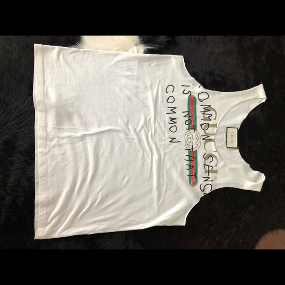 GUCCI 💯 % Print Tank Coco Capitan sz M - Picture 3 of 5